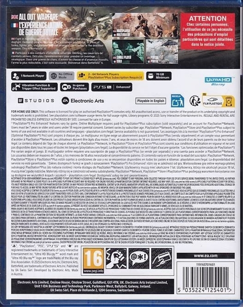 Battlefield 6 - Phantom Edition - PS5 (A Grade) (Genbrug)